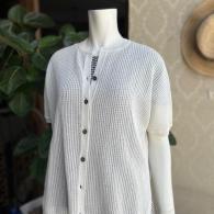 POUSHAL 半袖カーディガン　¥28380 和紙使用