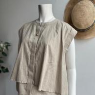 POUSHAL 麻と綿のブラウス¥21780→¥15240