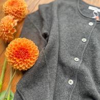 49AV.junko shimada カシミアのカーディガン　チャコール