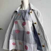 M.&KYOKO  7分袖のブラウス¥39600 フリーサイズ