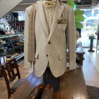 麻100％ジャケット¥46200  ざっくりとしたリネンの風合い 厚手の生地でラギッド感満載  #男子専科フクヤ #山形フクヤ #フクヤメンズ